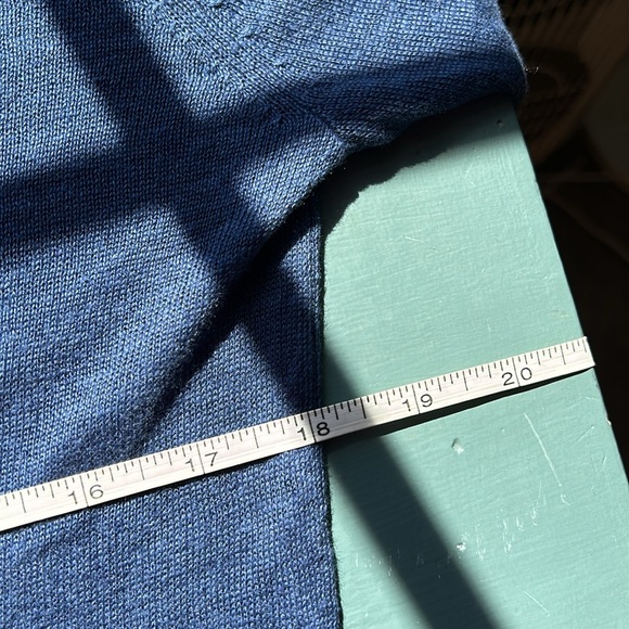Extra Small Blue V Neck Sweater - Picture 8 of 10